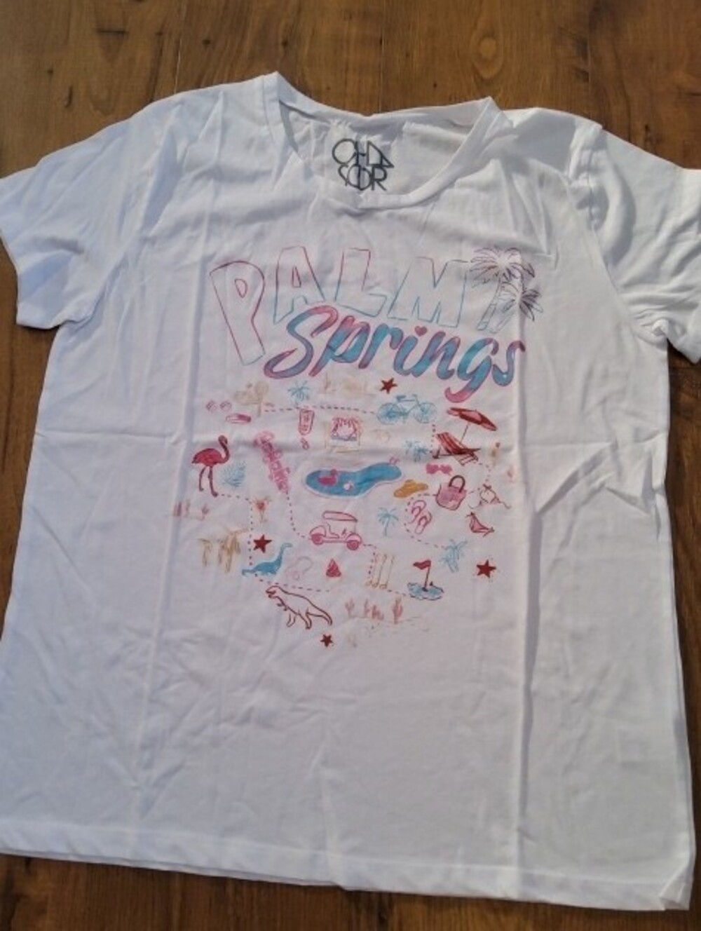 Chaser Retro Palm Springs Tee NIP Large